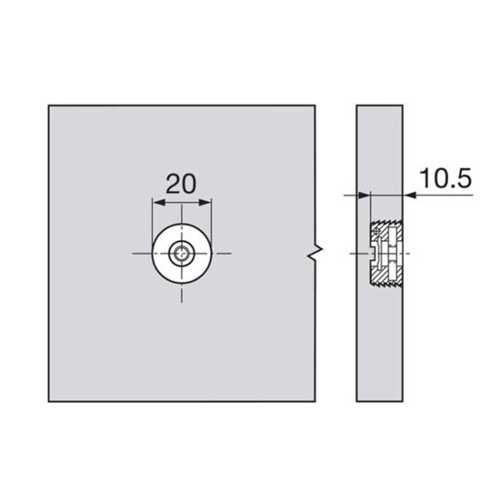 Blum 295.1000 Előlap beállító excenter