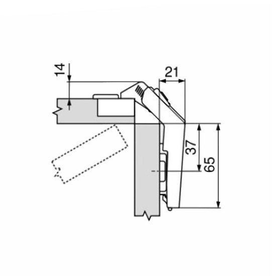 Blum 79T8500 Clip top Sarokszekrény kivetőpánt Blum 79T8500 Clip top Sarokszekrény kivetőpánt