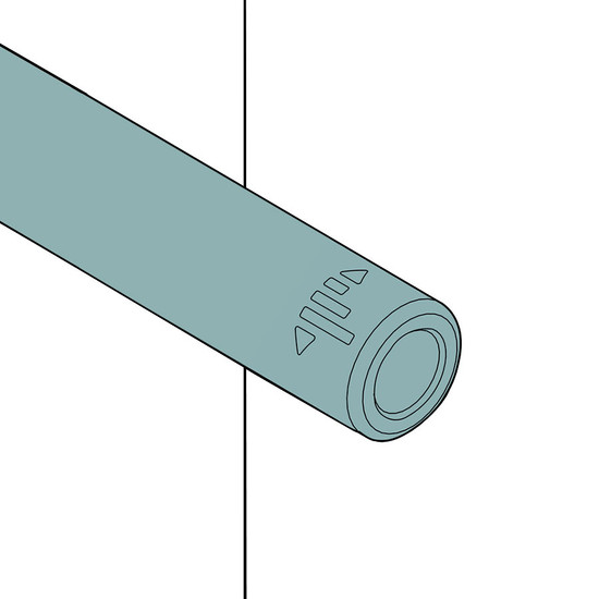 Blum 956.1004 Tip-on V1 rövid Selyemfehér