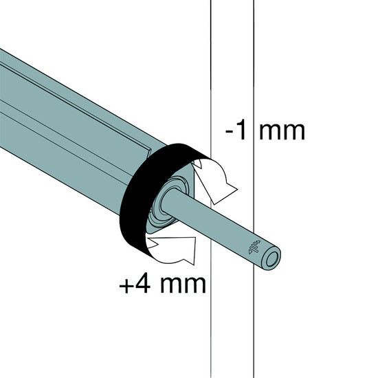Blum 956.1004 Tip-on V1 rövid Szürke