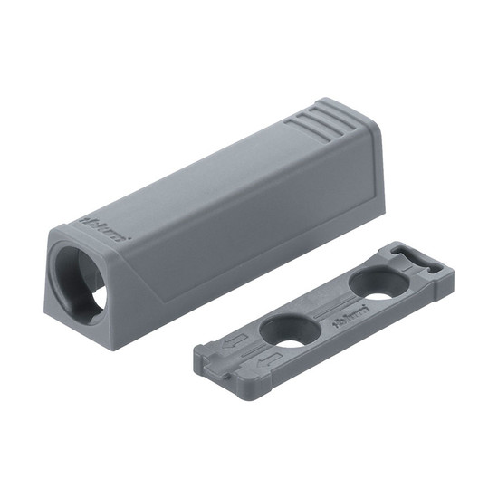 Blum 956.1201 Tip-on egyenes adapter rövid Szürke