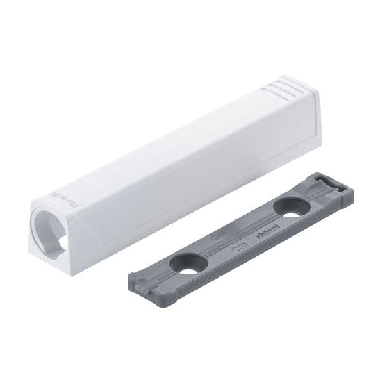 Blum 956A1201 Tip-on egyenes adapter hosszú Selyemfehér