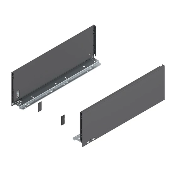 Blum Legrabox 770C5002S 177/148mm Orion Szürke káva 500mm mélységű