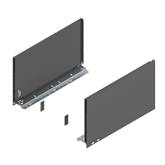 Blum Legrabox 770F4002S 241/212mm Orion Szürke káva 400mm mélységű