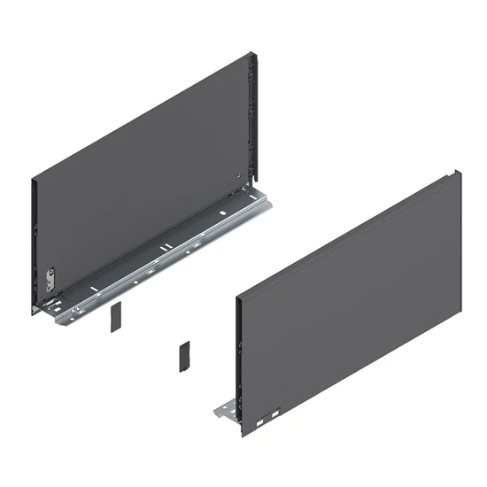 Blum Legrabox 770F4502S 241/212mm Orion Szürke káva 450mm mélységű