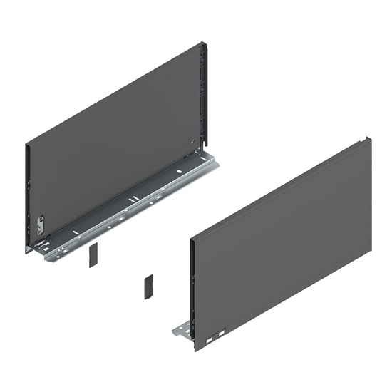 Blum Legrabox 770F4502S 241/212mm Orion Szürke káva 450mm mélységű Blum Legrabox 770F4502S 241/212mm Orion Szürke káva 450mm mélységű