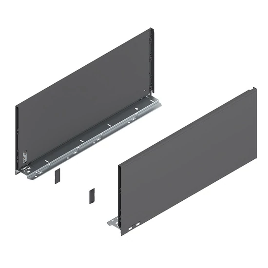 Blum Legrabox 770F5502S 241/212mm Orion szürke káva 550mm mélységű