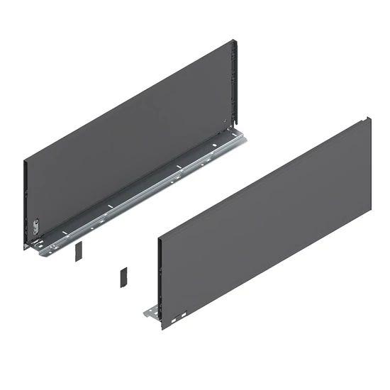 Blum Legrabox 770F6502S 241/212mm Orion szürke káva 650mm mélységű