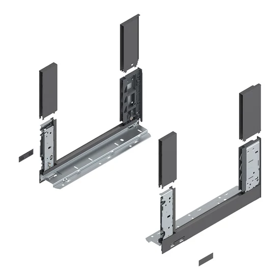 Blum Legrabox 780C3502S 177/148mm FREE Orion szürke káva 350mm mélységű