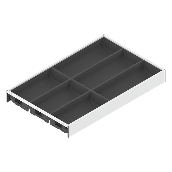 Blum Legrabox ZC7S500BS3 Ambia-line fiókosztó keret Fehér/Orion szürke