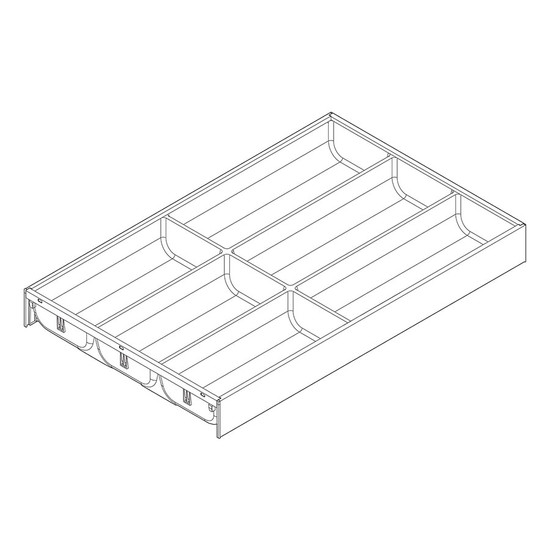 Blum Legrabox ZC7S500BS3 Ambia-line fiókosztó keret Fehér/Orion szürke Blum Legrabox ZC7S500BS3 Ambia-line fiókosztó keret Fehér/Orion szürke