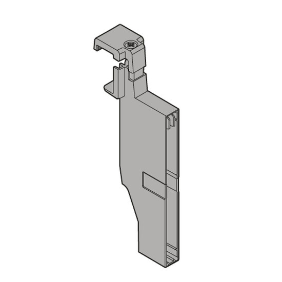 Blum Orga-line Z40C0002Z keresztosztó záróelem magasító korláthoz Fehér Blum Orga-line Z40C0002Z keresztosztó záróelem magasító korláthoz Fehér