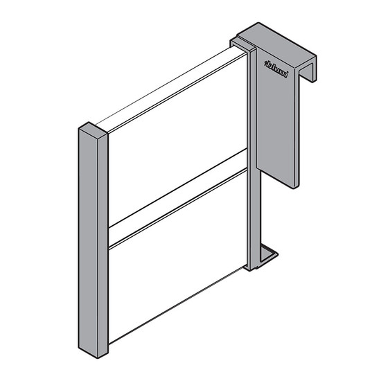 Blum Orga-line Z43L100S hosszanti osztó selyemfehér Blum Orga-line Z43L100S hosszanti osztó selyemfehér
