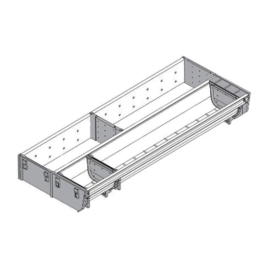 Blum Orga-line ZSI.500KI2N evőeszköztartó 500mm mély fiókba Blum Orga-line ZSI.500KI2N evőeszköztartó 500mm mély fiókba