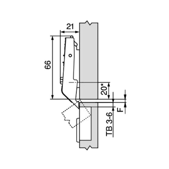 Blum 78Z5500T Clip top köztes kivetőpánt rugó nélkül Blum 78Z5500T Clip top köztes kivetőpánt rugó nélkül