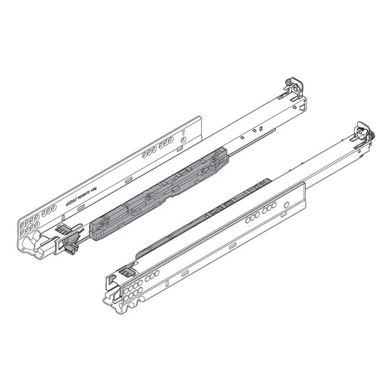 Blum Tandem MOVENTO 760H4500S 450mm korpuszsín Fék/Fék+Tip-On 40kg