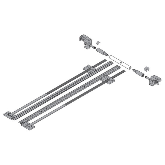 Blum Tandem ZST.750TV Oldalstabilizátor egységcsomag 750mm-ig Blum Tandem ZST.750TV Oldalstabilizátor egységcsomag 750mm-ig