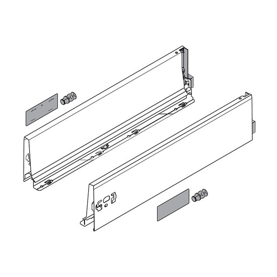 Blum Tandembox Antaro 378K5002SA 115mm Selyemfehér 500mm mélységű káva Blum Tandembox Antaro 378K5002SA 115mm Selyemfehér 500mm mélységű káva