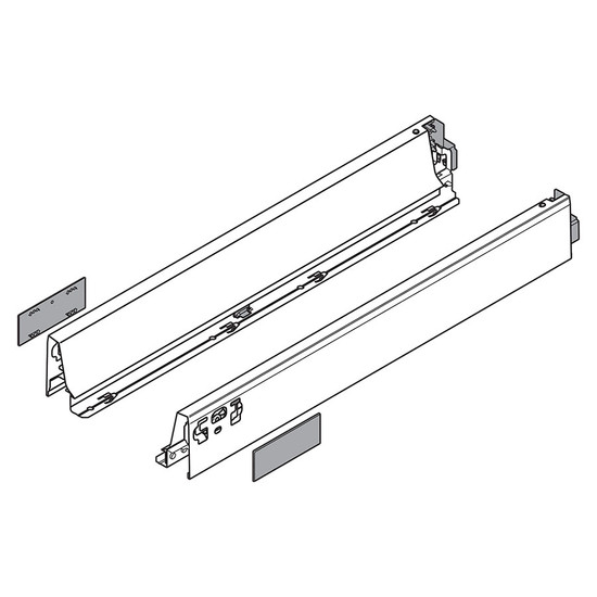 Blum TandemBox Antaro 378N5002SA 68mm Selyemfehér 500mm mélységű káva Blum TandemBox Antaro 378N5002SA 68mm Selyemfehér 500mm mélységű káva