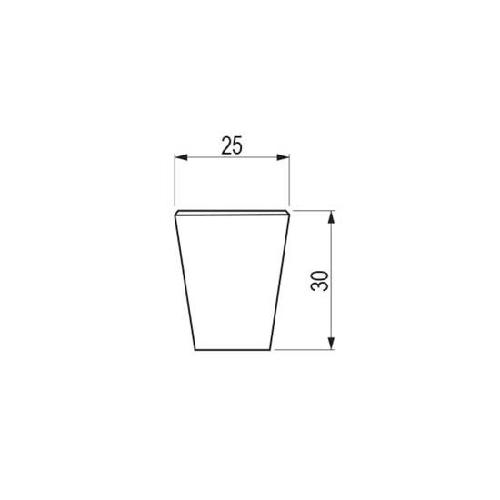 Bútorfogantyú Conic gomb 25mm Matt Barna Tulip Bútorfogantyú Conic gomb 25mm Matt Barna Tulip