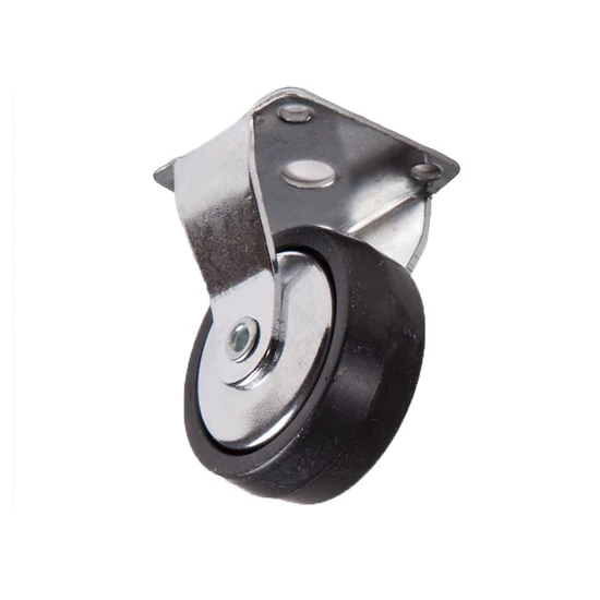 Bútorgörgő 222/N.40 FIX TALP. FÉM KÖZEPŰ 40mm  15kg FEKETE