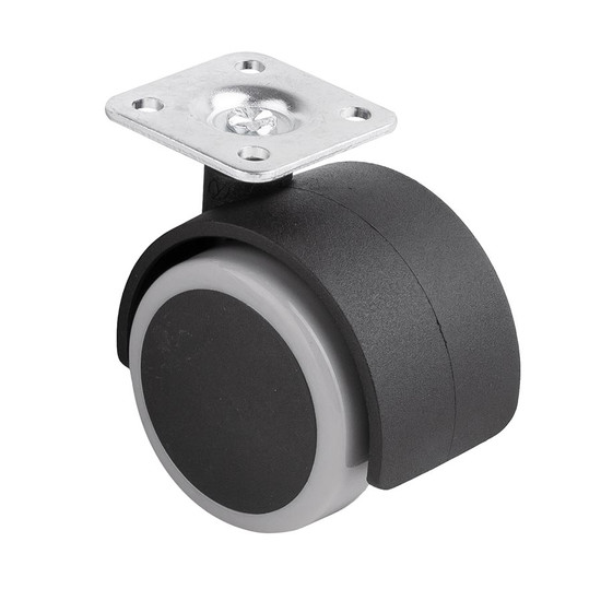 Bútorgörgő puha futófelülettel 50mm Szürke Bútorgörgő puha futófelülettel 50mm Szürke