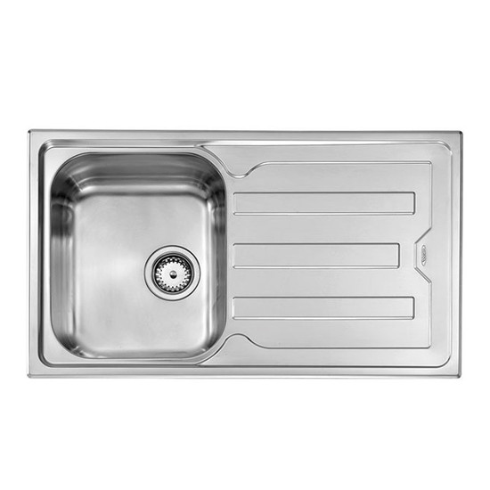CM Cristal mosogató 010013 1med.+csepp. acél 860x500mm CM Cristal mosogató 010013 1med.+csepp. acél 860x500mm