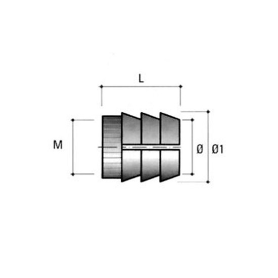 Dübel M4 BU11-8x10mm Natur