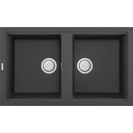 Elleci Best 450 gránit mosogató G59 Antracite 840x480mm