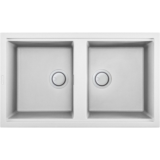 Elleci Best 450 gránit mosogató G68 Bianco Titano 840x480mm