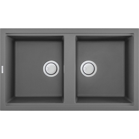 Elleci Best 450 gránit mosogató M73 Titanium 840x480mm
