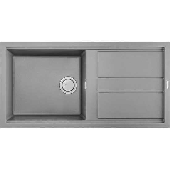 Elleci Best 480 gránit mosogató M79 Aluminium 980x480mm Elleci Best 480 gránit mosogató M79 Aluminium 980x480mm