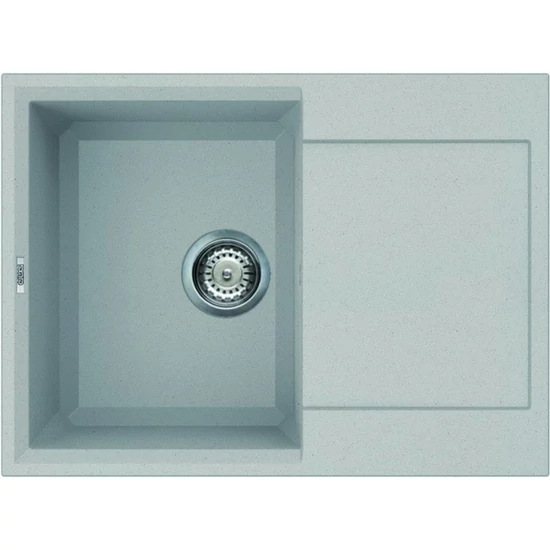 Elleci Easy 135 gránit mosogató M79 Aluminium 660x480mm
