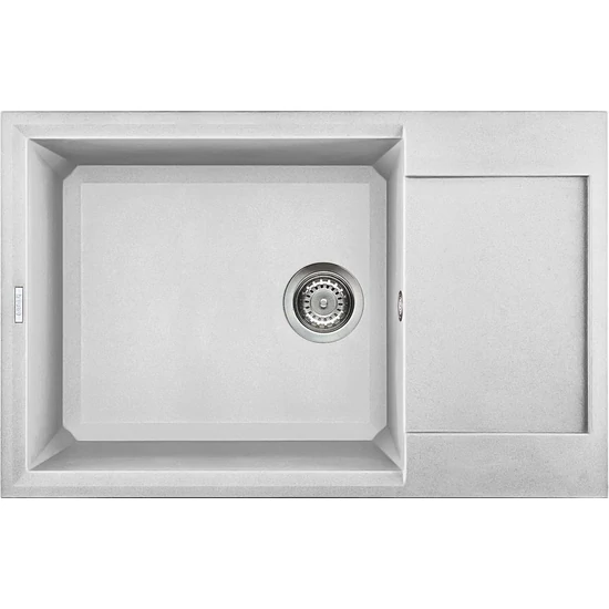 Elleci Easy 310 gránit mosogató G68 Bianco Titano 760x480mm