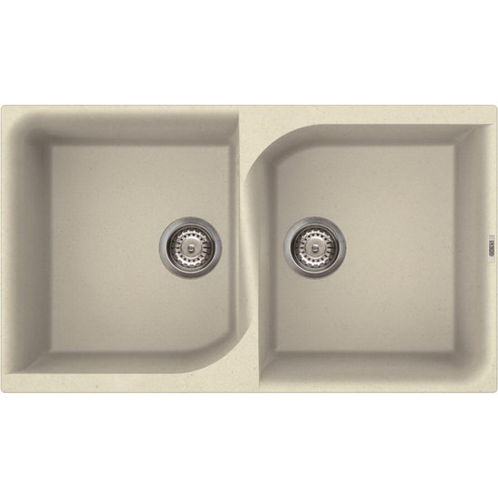Elleci Ego 450 gránit mosogató G62 Bianco Antico 840x485mm Elleci Ego 450 gránit mosogató G62 Bianco Antico 840x485mm