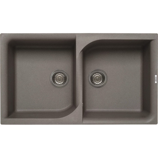 Elleci Ego 450 gránit mosogató M73 Titanium 840x485mm