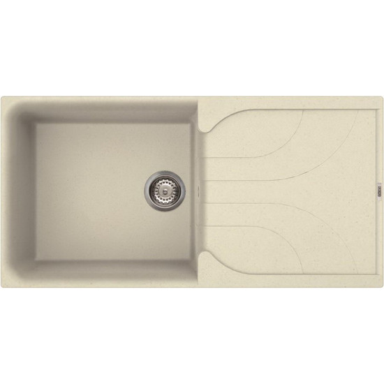 Elleci Ego 480 gránit mosogató G62 Bianco Antico 980x485mm Elleci Ego 480 gránit mosogató G62 Bianco Antico 980x485mm