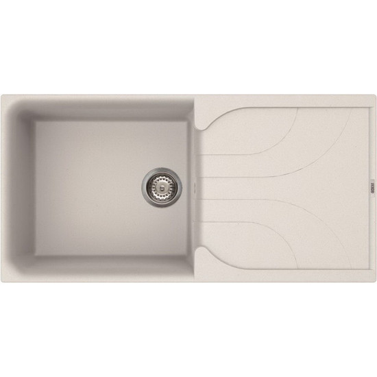 Elleci Ego 480 gránit mosogató G68 Bianco Titano 980x485mm Elleci Ego 480 gránit mosogató G68 Bianco Titano 980x485mm