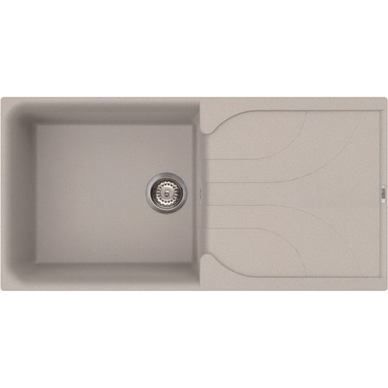 Elleci Ego 480 gránit mosogató M79 Aluminium 980x485mm Elleci Ego 480 gránit mosogató M79 Aluminium 980x485mm