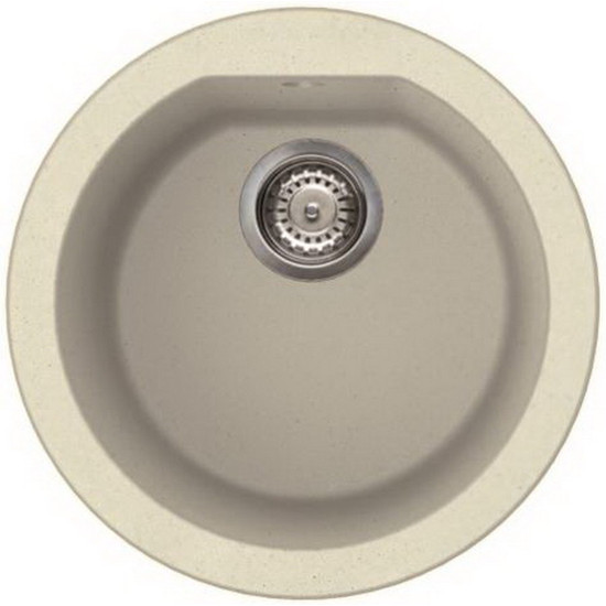 Elleci Fox Round gránit mosogató G62 Bianco Antico 430mm
