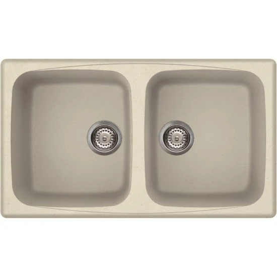Elleci Master 450 gránit mosogató G62 Bianco Antico 840x480mm