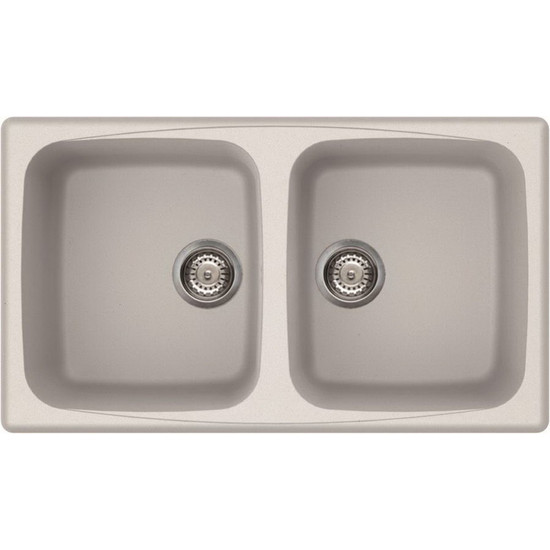 Elleci Master 450 gránit mosogató G68 Bianco Titano 840x480mm