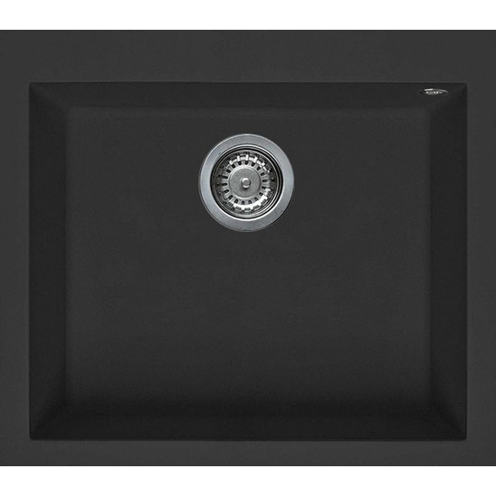 Elleci Quadra 105 gránit mosogató G40 Full Black 550x480mm Elleci Quadra 105 gránit mosogató G40 Full Black 550x480mm