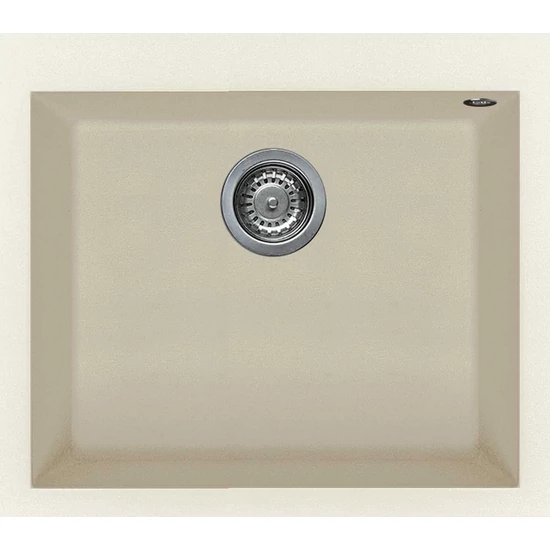 Elleci Quadra 105 gránit mosogató G62 Bianco Antico 550x480mm