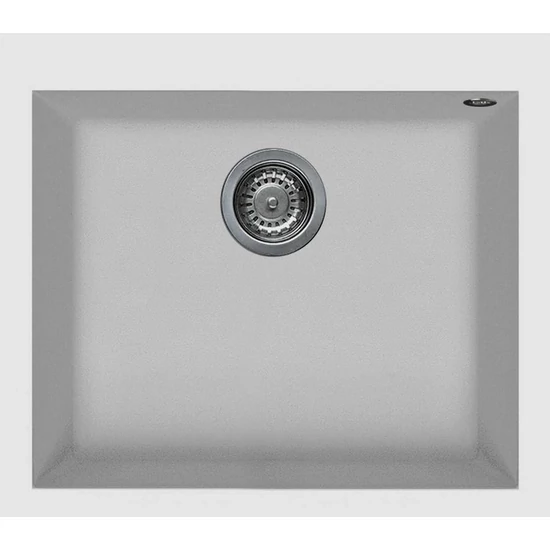 Elleci Quadra 105 gránit mosogató G68 Bianco Titano 550x480mm
