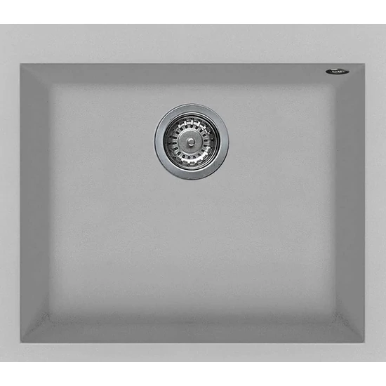 Elleci Quadra 105 gránit mosogató M79 Aluminium 550x480mm