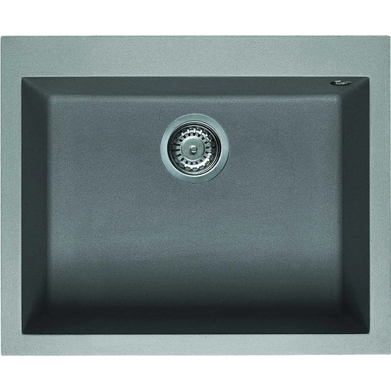 Elleci Quadra 110 gránit mosogató G48 Cemento 590x480mm