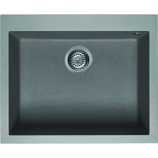 Elleci Quadra 110 gránit mosogató G48 Cemento 590x480mm Elleci Quadra 110 gránit mosogató G48 Cemento 590x480mm