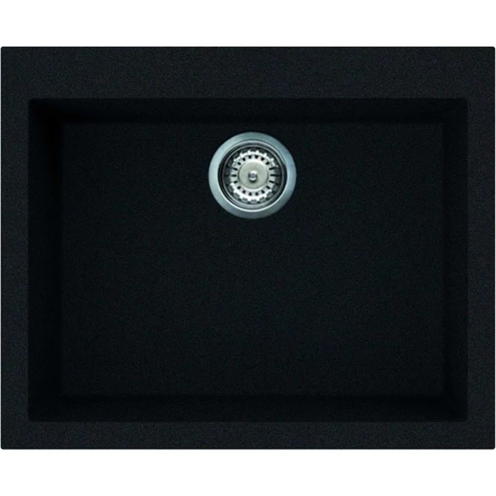 Elleci Quadra 110 gránit mosogató G59 Antracite 590x480mm
