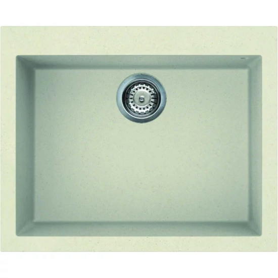 Elleci Quadra 110 gránit mosogató G62 Bianco Antico 590x480mm